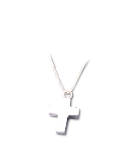 Ascheanhänger Am-Urn-Let aus Sterlingsilber Kreuz