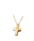 Ascheanhänger Am-Urn-Let aus vergoldetem Sterlingsilber Kreuz