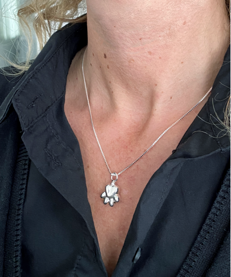 Ascheanhänger Am-Urn-Let Sterlingsilber Pfote