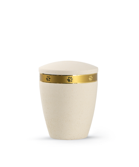 Urne Edition Horus, Steinoptik, Pfotenband