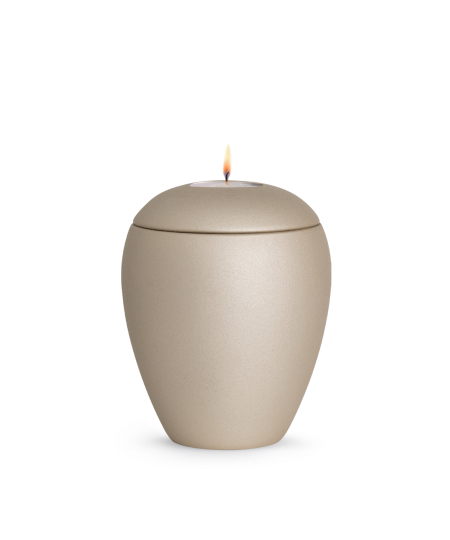 Keramikurne Edition Verona klassisch mit Gedenklicht