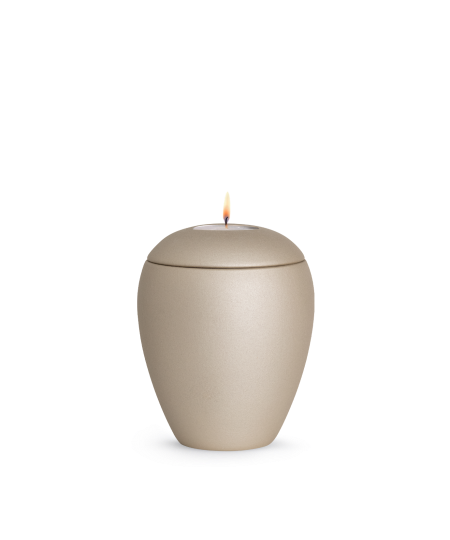 Keramikurne Edition Verona klassisch mit Gedenklicht