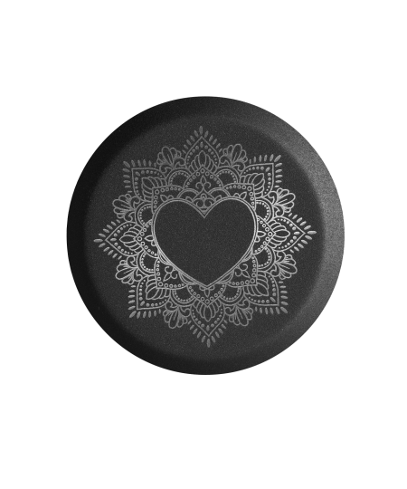 Metallurne Edition Mandala Varianten zweifarbig, Deckelmotiv, Kupferband gebürstet