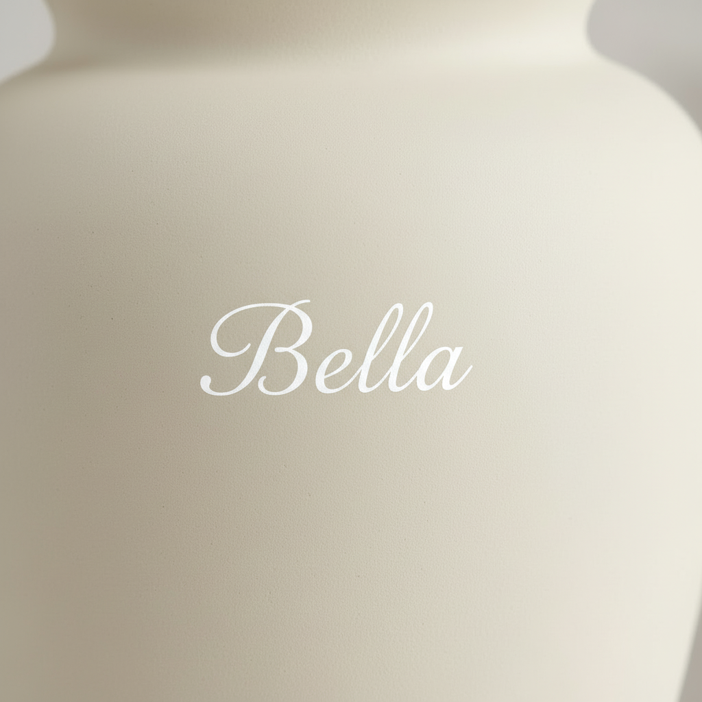Transferfolie Weiß – Bella (nur Name)